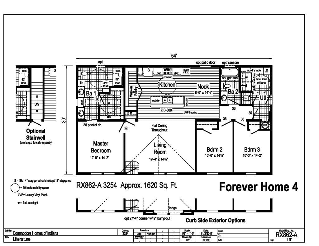 Commodore Forever Home 4 RX862A Floorplan Commodore Forever Home 4 RX862A Floorplan