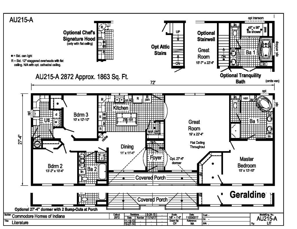 Commodore Geraldine AU215A Floorplan Commodore Geraldine AU215A Floorplan