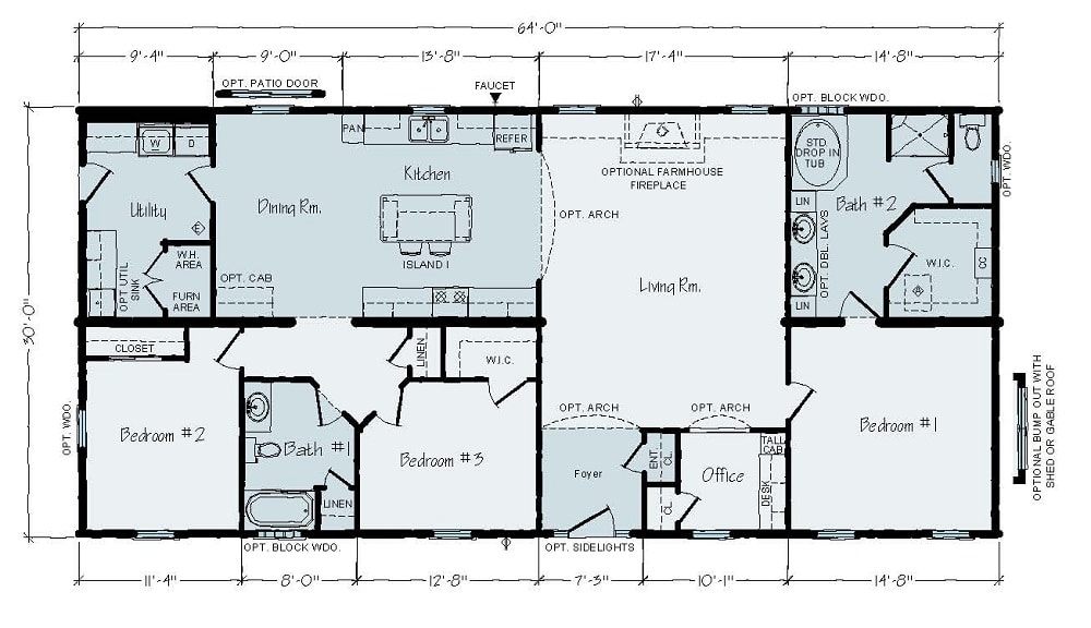 Rochester Roosevelt JR4A Floorplan Rochester Roosevelt JR4A Floorplan