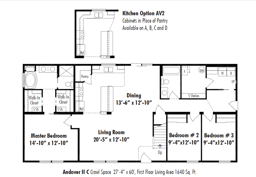 Unibilt Andover II C Floorplan Unibilt Andover II C Floorplan