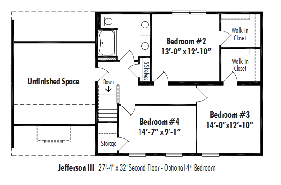 Unibilt Jefferson III Opt 4th Bedroom Unibilt Jefferson III Opt 4th Bedroom