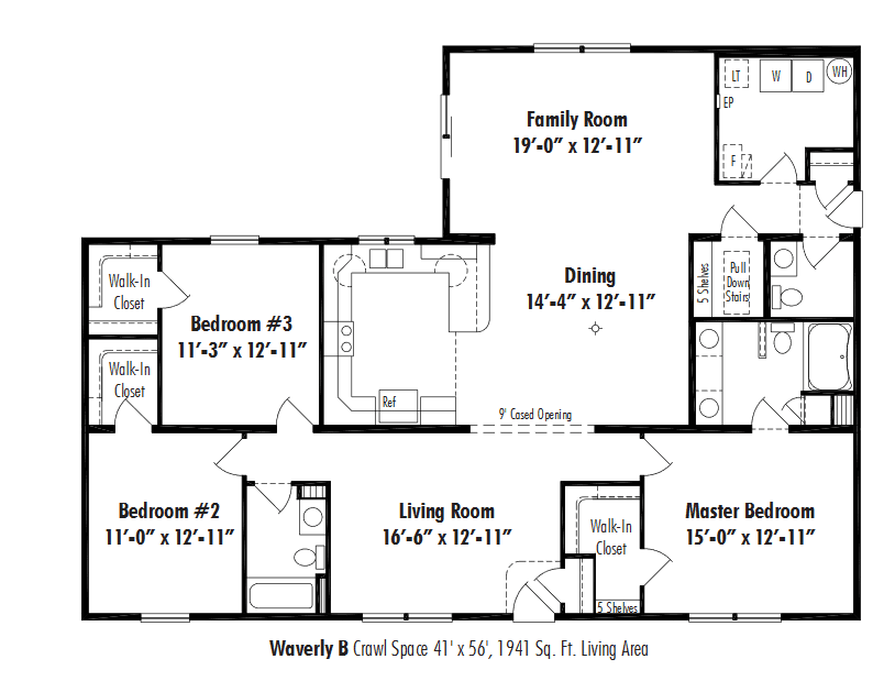 Unibilt Waverly B Floorplan Unibilt Waverly B Floorplan