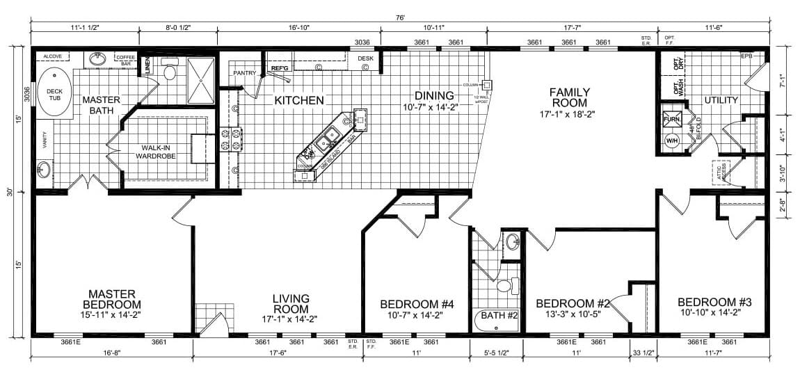 Champion Barclay 7613 Floorplan Champion Barclay 7613 Floorplan