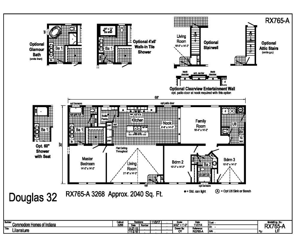 Commdore RX765A Douglas Floorplan Commdore RX765A Douglas Floorplan