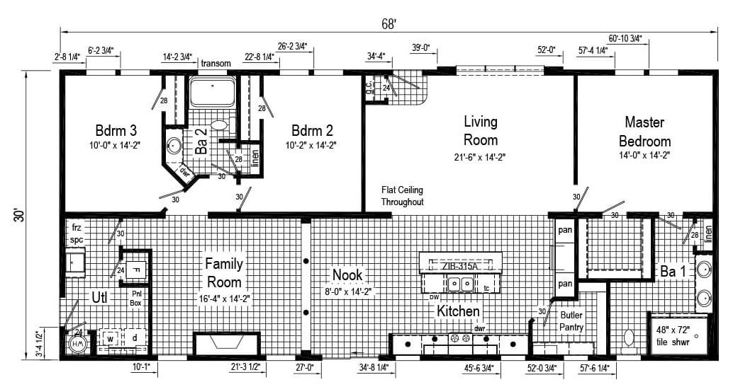 Commodore Douglas Chillicothe Floor Plan RX765 Commodore Douglas Chillicothe Floor Plan RX765