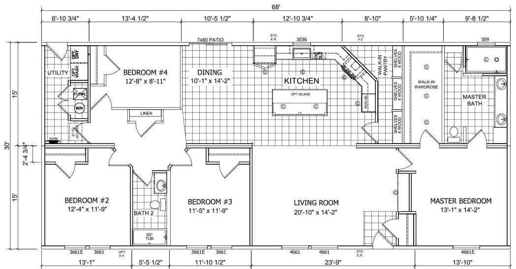 Champion Sagebrook DM6813 Floor Plan Champion Sagebrook DM6813 Floor Plan