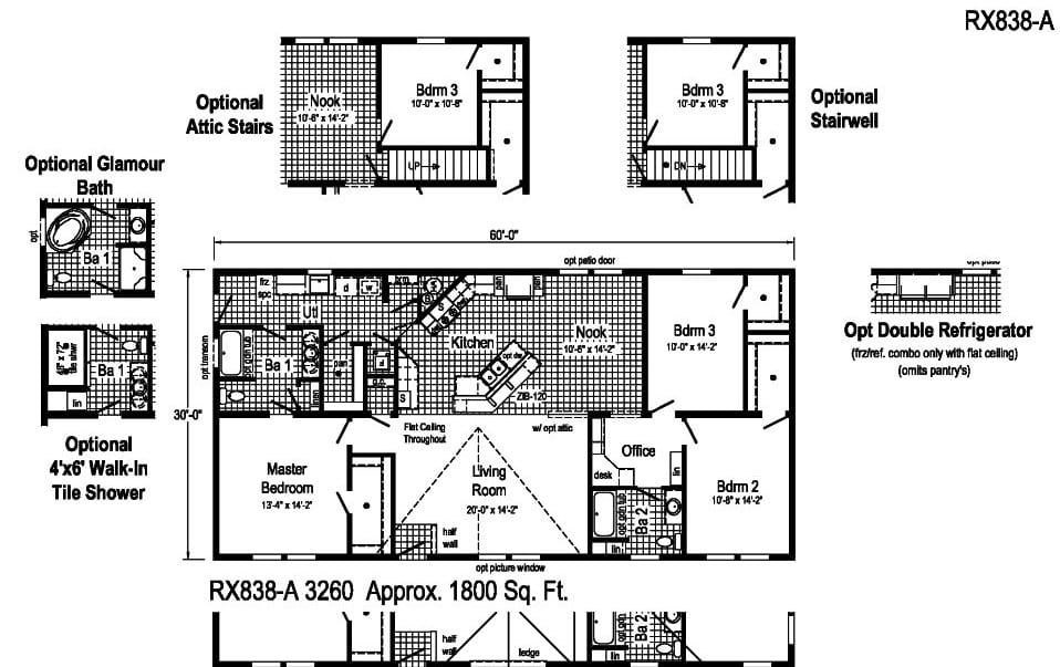 Commodore Mulberry II RX838A Floorplan Cropped