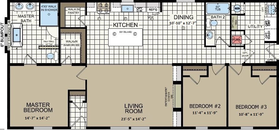 Champion Apex Gold Star 2860-235 Chillicothe Floor Plan Champion Apex Gold Star 2860-235 Chillicothe Floor Plan